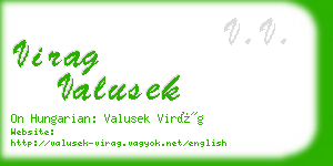 virag valusek business card